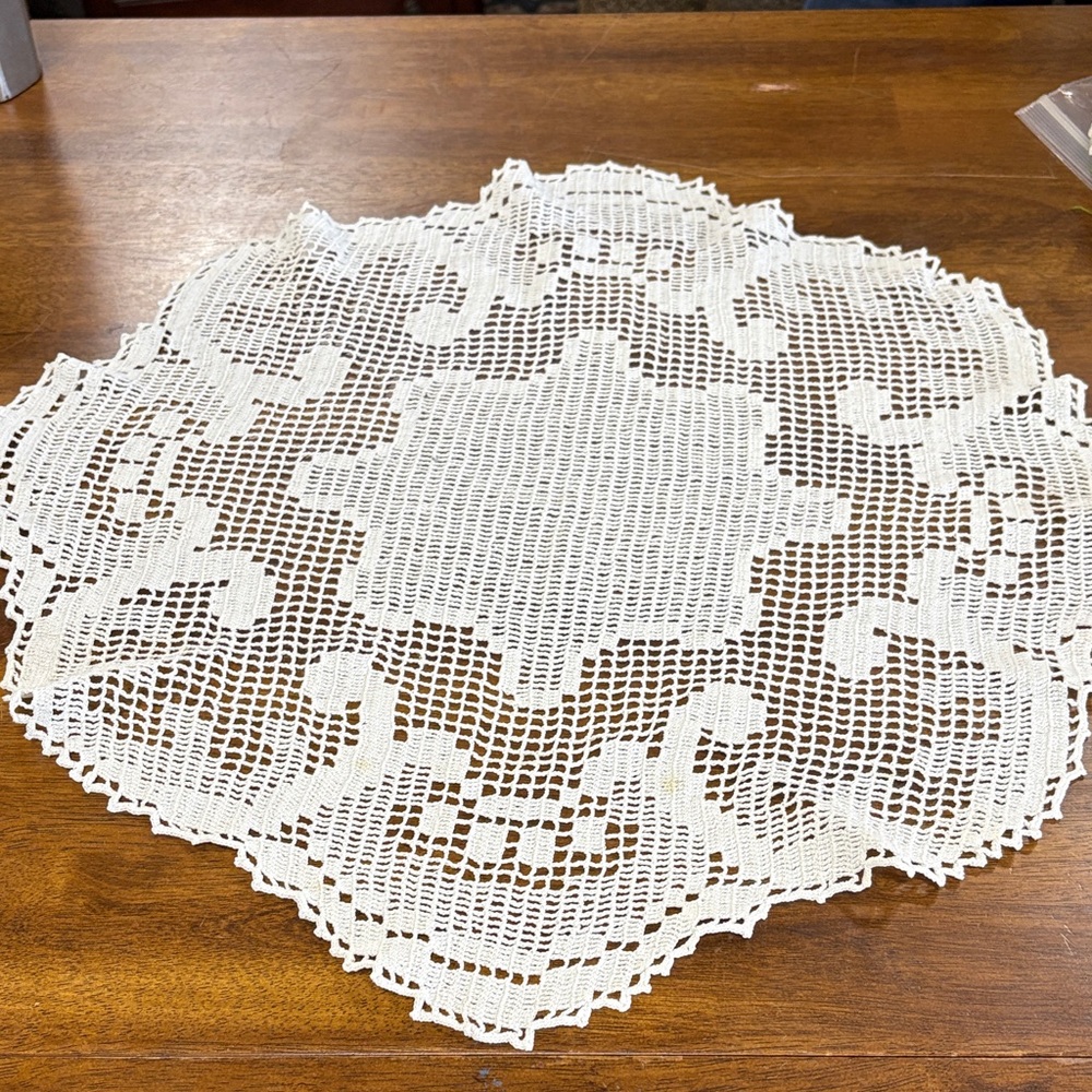 Elegant White Lace Doily